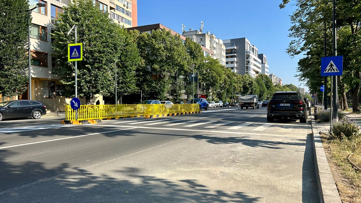 FOTO O nouă trecere de pietoni cu scuar în Constanța! Iată unde a fost amenajată