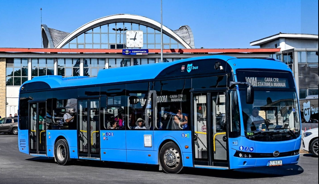 CT BUS: Linia 100M devine funcțională din 28 iunie. Autobuzele vor circula până la capătul stațiunii Mamaia