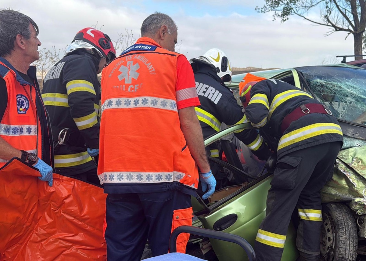 FOTO Tulcea: accident GRAV la Agighiol. Un copil, de 16 ani, rănit