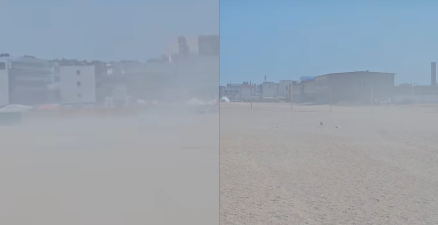 VIDEO Furtună de nisip pe plajele din Eforie