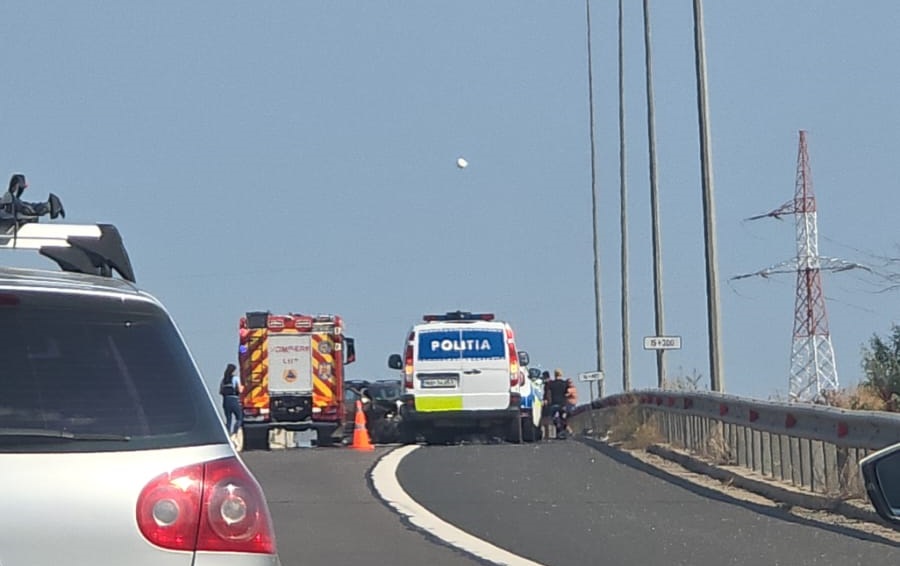 Accident pe autostrada A4 produs de un tânăr șofer băut!