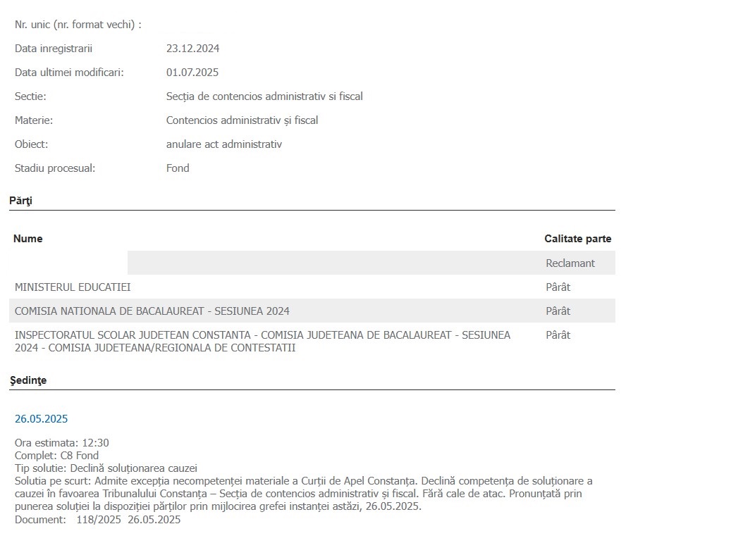 Proces BAC