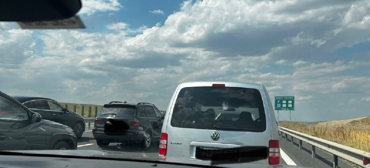 Accident rutier pe Autostrada A2, în zona Cernavodă, pe sensul către București