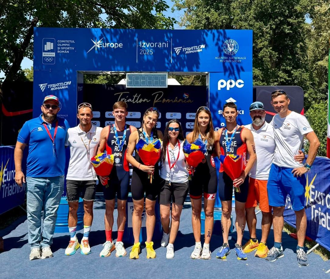 Carol Popa și Raul Petre, sprotivi legitimați la CSM Constanța, medalii de AUR și BRONZ la Cupa Europeană de Triatlon Juniori