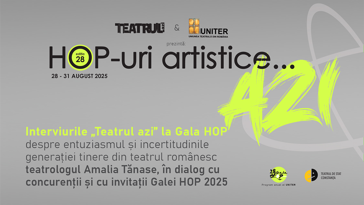 Tinerii actori participanți la Gala HOP 2025 își spun povestea la Interviurile Teatrul Azi
