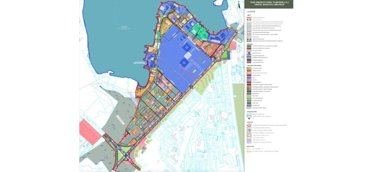 Precizările Primăriei Constanța referitoare la elaborarea Planului Urbanistic Zonal Campus