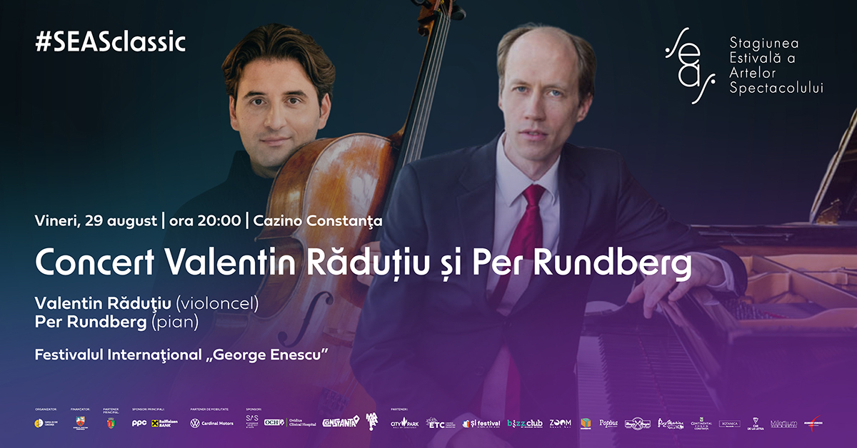 Concert extraordinar cu Valentin Răduțiu și Per Rundberg, adus la malul mării prin parteneriatul SEAS – Festivalul Internațional George Enescu