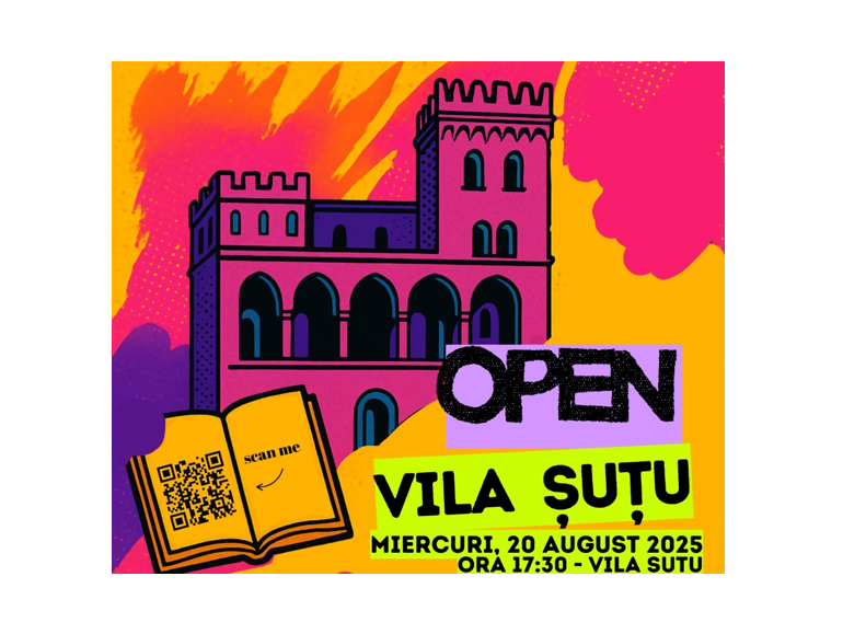 Centrul Cultural Județean Teodor T. Burada îi invită pe constănțeni la evenimentul OPEN Vila Șuțu. Intrarea este LIBERĂ