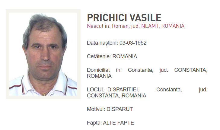Dispărut Constanța Dispărut Constanța