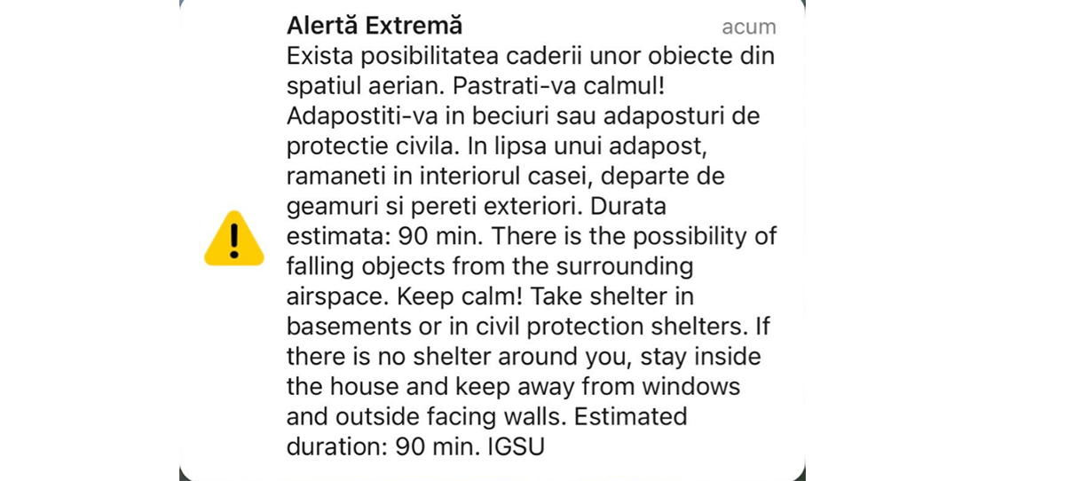 Rusia a atacat masiv lângă România: A fost emis mesaj RO-Alert pentru locuitorii din nordul județului Tulcea