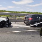 Atenție, șoferi! Accident pe A2, după ce două autoturisme s-au ciocnit