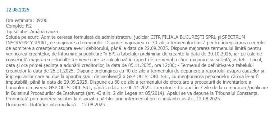 GSP Offshore SRL Gabriel Valentin Comănescu