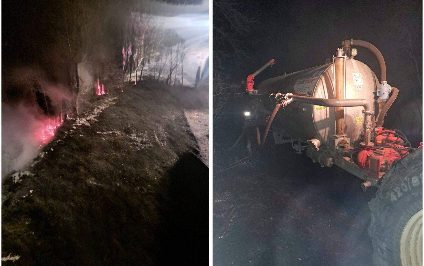 Incendiu de proporții în Carvăn, comuna Lipnița: 5 hectare de teren intravilan, afectate de flăcări