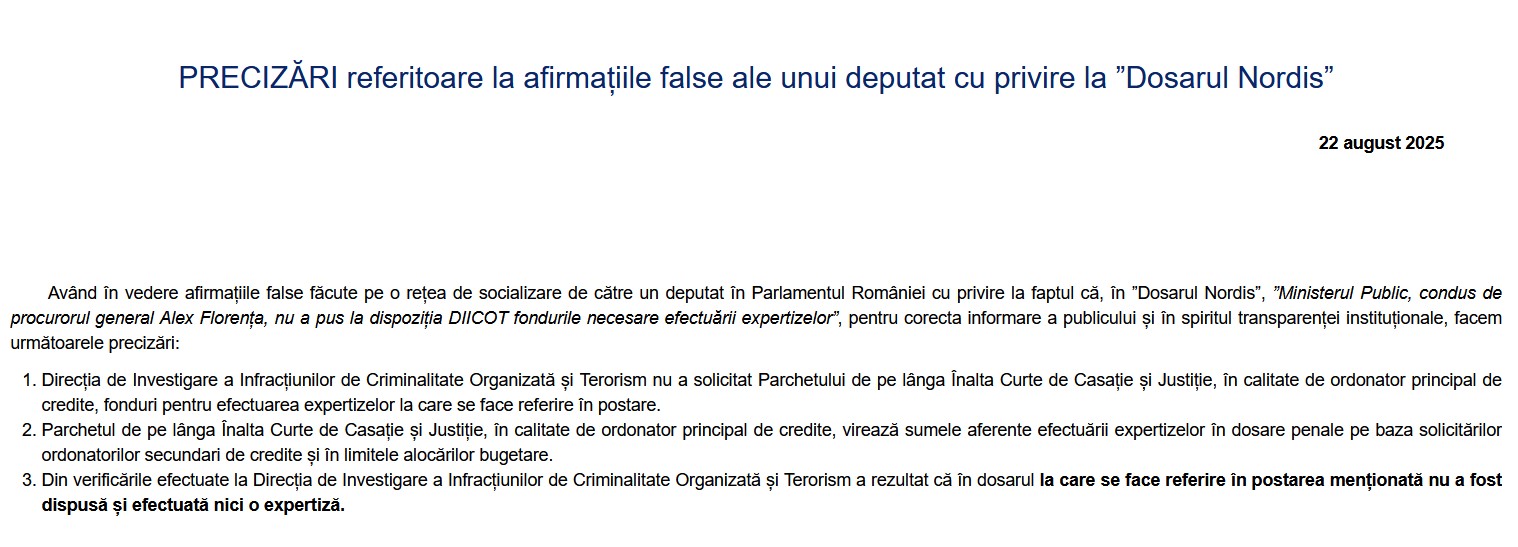 Parchetul General declarații Stelian Ion