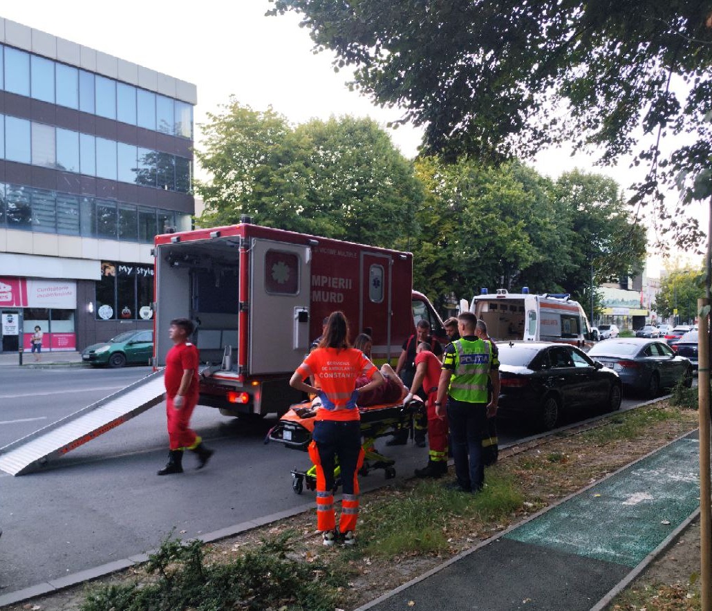 FOTO VIDEO Constanța: Intervenție de amploare pe bulevardul Alexandru Lăpușneanu. Ce s-a întâmplat