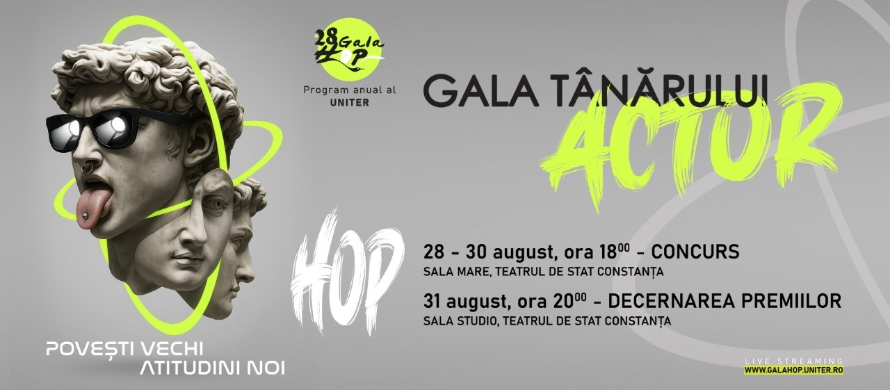 Platforma Agenția HOP 2025, lansată la Gala Tânărului Actor HOP: Un ochean prin care noile talente pot fi descoperite mai ușor de specialiștii din industria teatrală