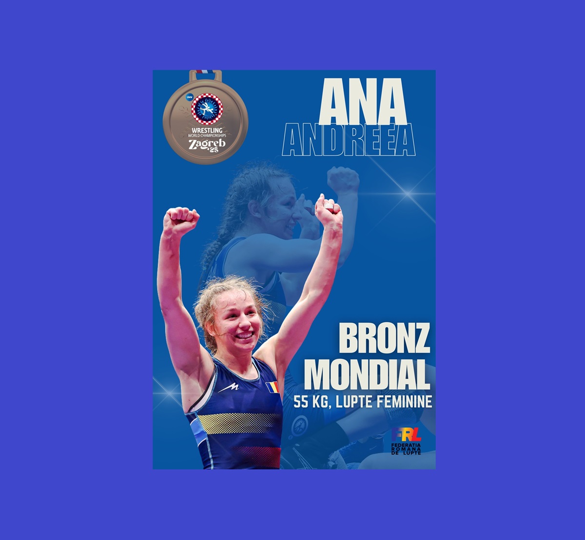 Ana Andreea Beatrice, din Mangalia, a adus o medalie mondială pentru România la Campionatul Mondial Seniori Zagreb 2025