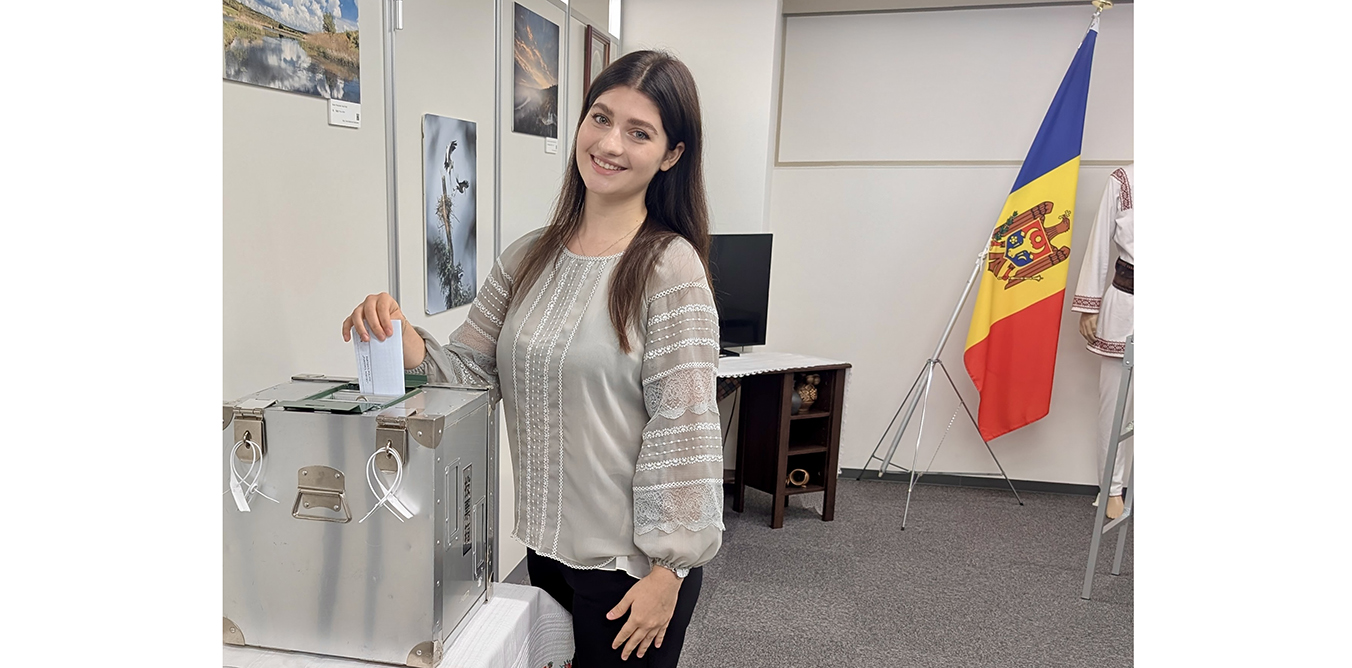 Primul votant la alegerile din Republica Moldova, o studentă din Japonia: Ieșiți la vot dacă vă iubiți țara
