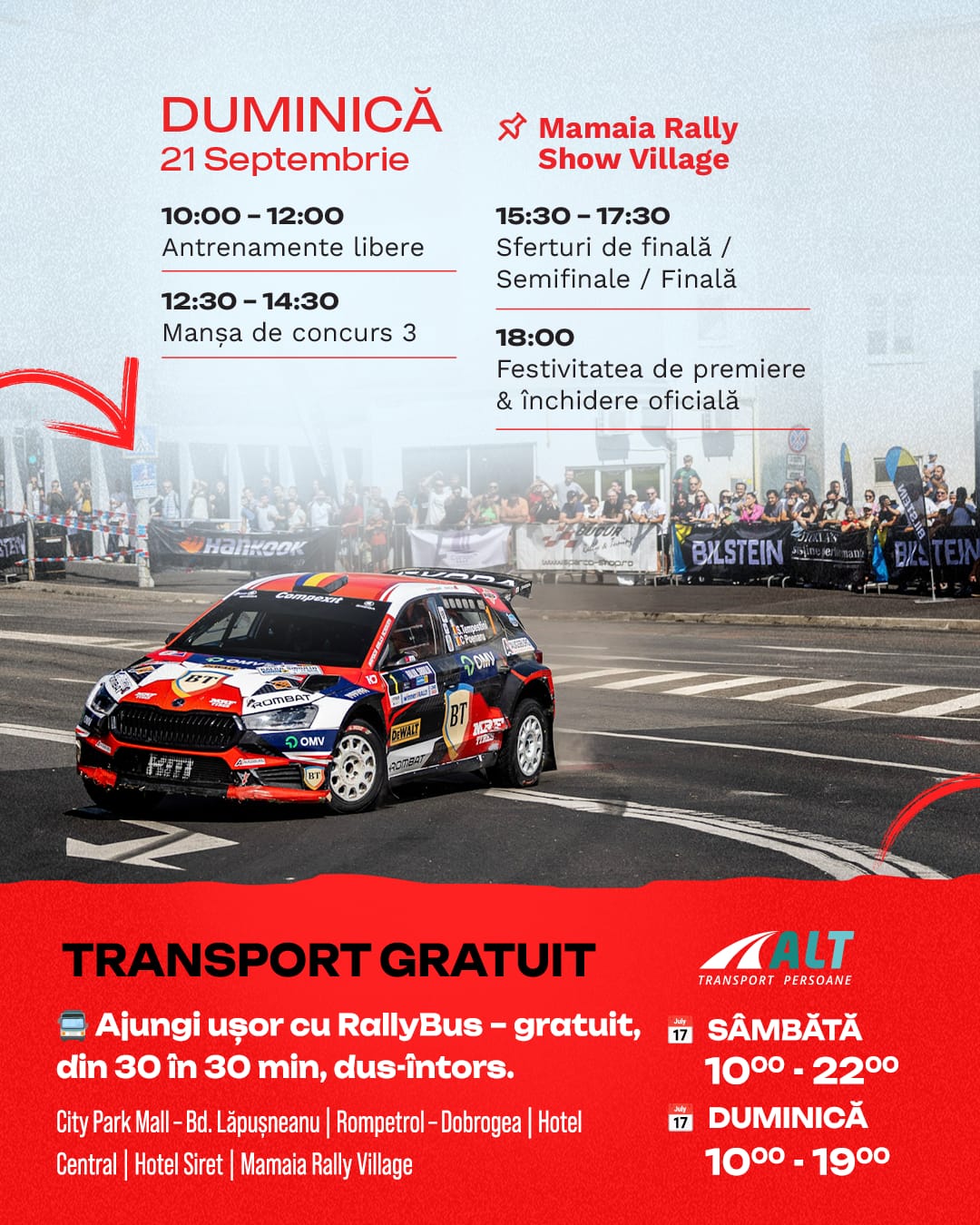 Mamaia Rally Show - program duminică