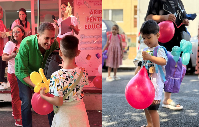Costin Răsăuțeanu, împreună cu echipa sa din PSD Constanța, a împărțit ghiozdane cu rechizite copiilor defavorizați din comunitate