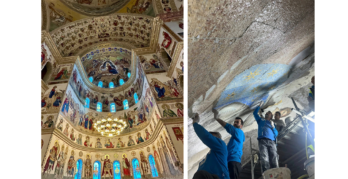 FOTO Imagini SPECTACULOASE cu interiorul Catedralei Mântuirii Neamului: Mai este o lună până la marea sfințire a edificiului