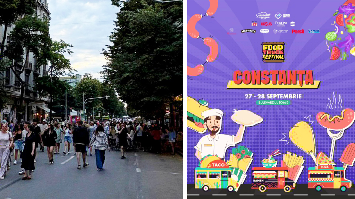 Evenimentele intitulate Food Truck Festival – ediția de toamnă și Săptămâna Europeană a Sportului – #BeActive vor fi organizate în centrul Constanței în acest weekend