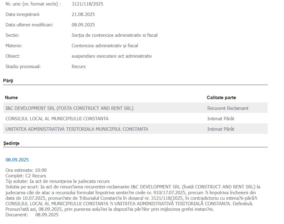 Poarta 2 proces