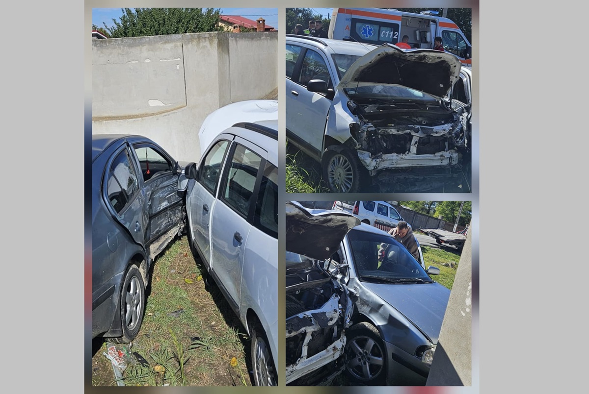 FOTO Accident GRAV la Cobadin! Sunt CINCI victime printre care doi copii. Două mașini, făcute praf