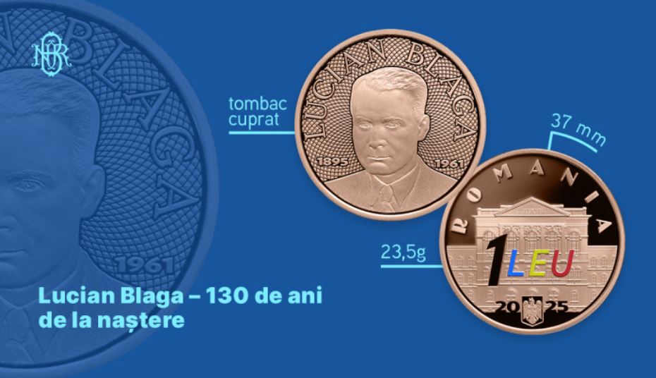 Prima monedă colorată din istoria României, lansată de BNR