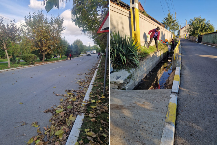 FOTO Echipele de la Gospodărire Comunală Valu lui Traian continuă lucrările de întreținere și curățenie în localitate