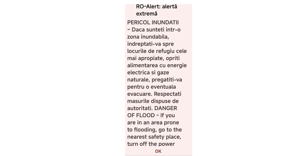 Alertă EXTREMĂ de inundații la Mihail Kogălniceanu, Saraiu, Vulturu și Grădina: A fost emisă avertizare Ro-Alert