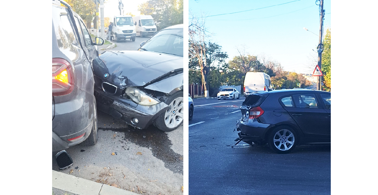 FOTO VIDEO Accident rutier pe DN 39, la Eforie Nord: Sunt implicate trei autovehicule. Ce transmite IPJ Constanța