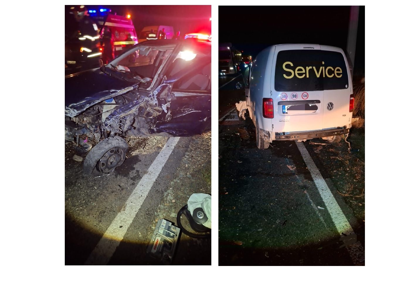 UPDATE FOTO Accident rutier între două automobile între Tariverde și Mihai Viteazu: o victimă a rămas încarcerată