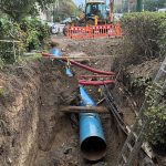 Echipele RAJA lucrează la remedierea unui avarii pe aleea Daliei din municipiul Constanța