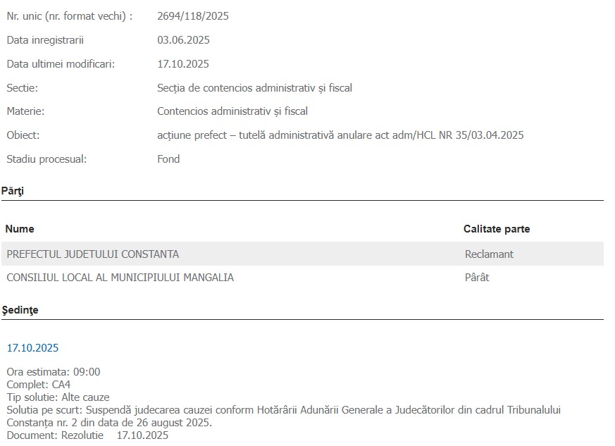Cap Aurora proces prefect