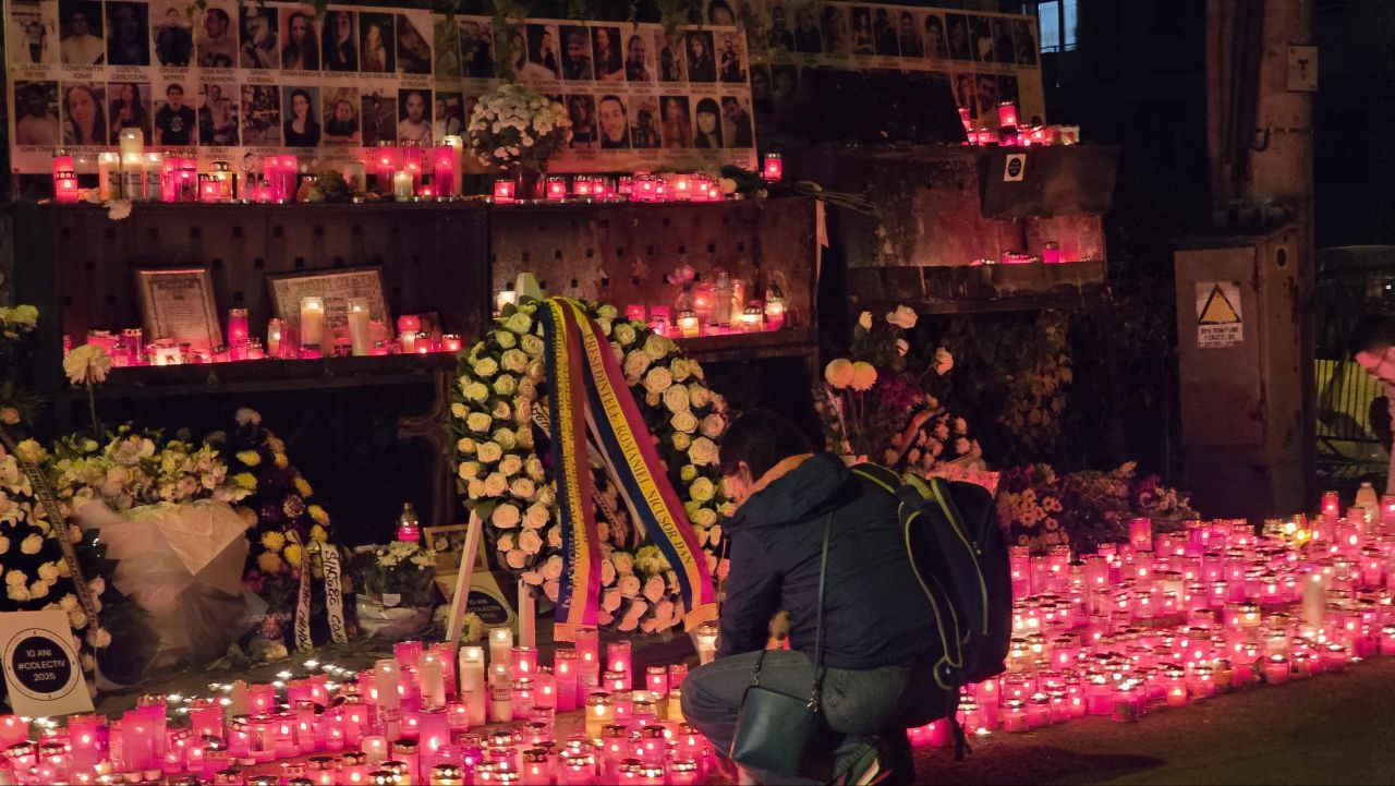 FOTO VIDEO Organizator al marșului de comemorare a victimelor de la Colectiv, AMENDAT de jandarmi! Ce transmit autoritățile