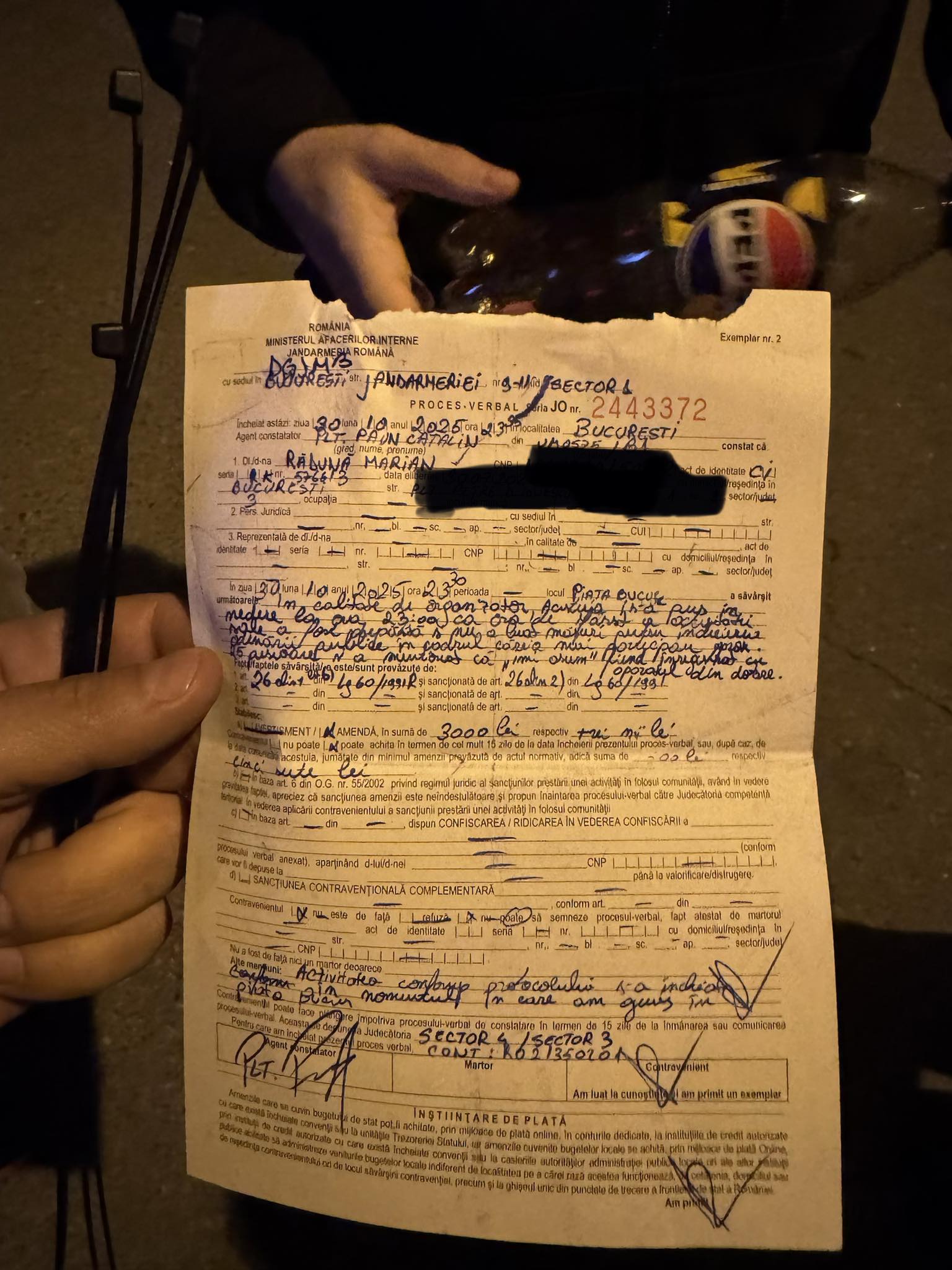 Colectiv amendă Marian Rădună