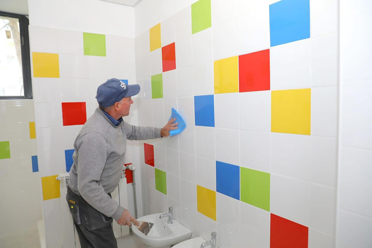 lucrările de modernizare ale Grădiniței Lumea Copiilor