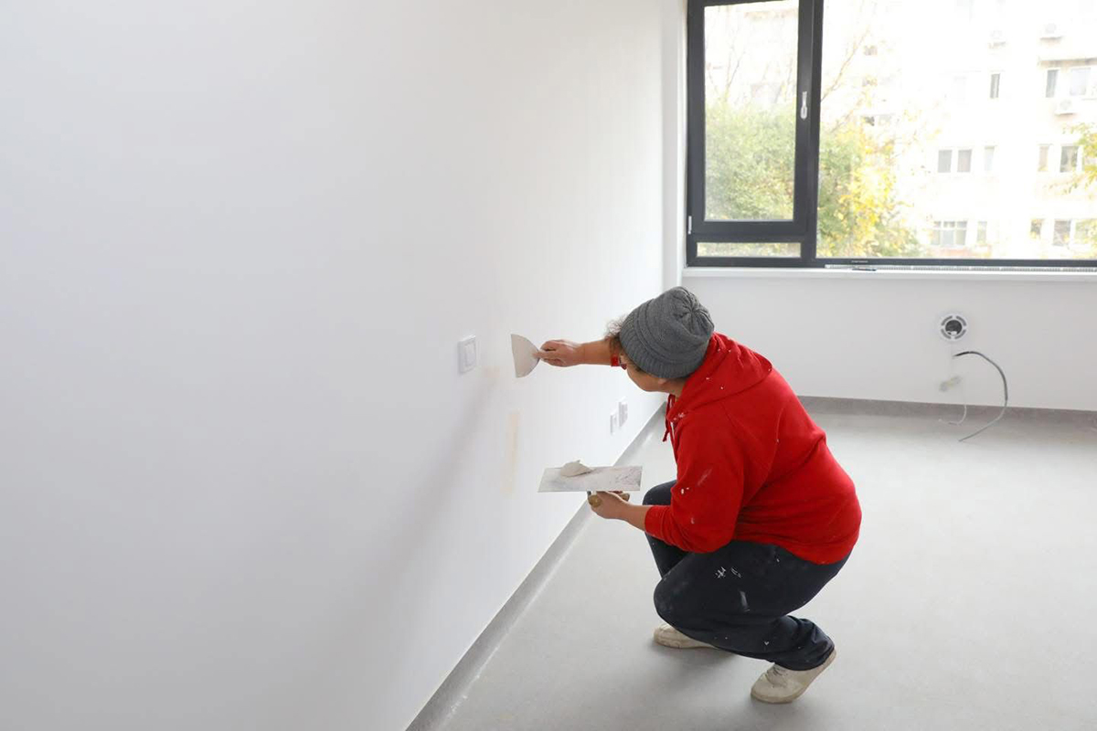 lucrările de modernizare ale Grădiniței Lumea Copiilor