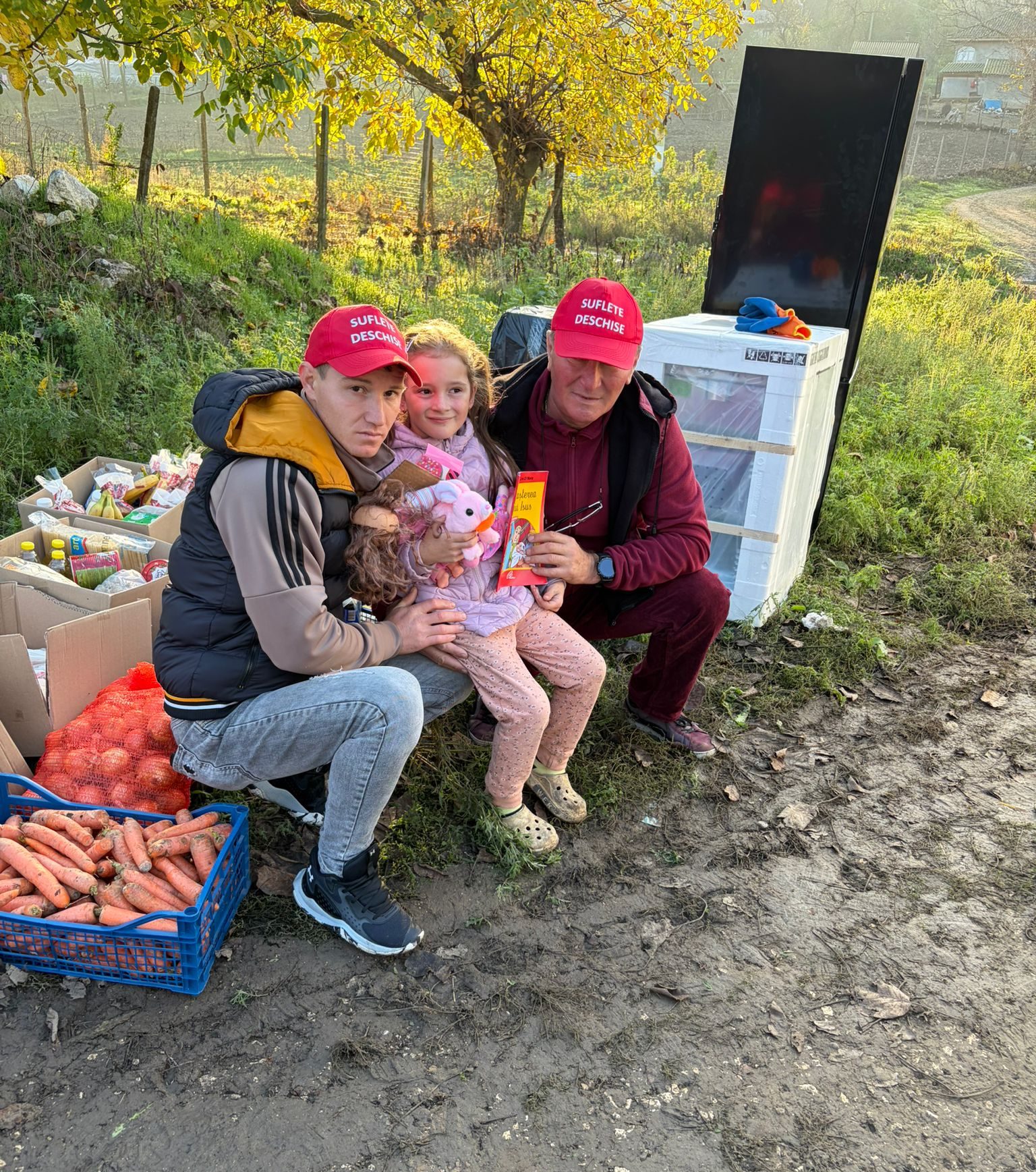 Asociația Suflete Deschise - ajutor familie Comuna Ostrov