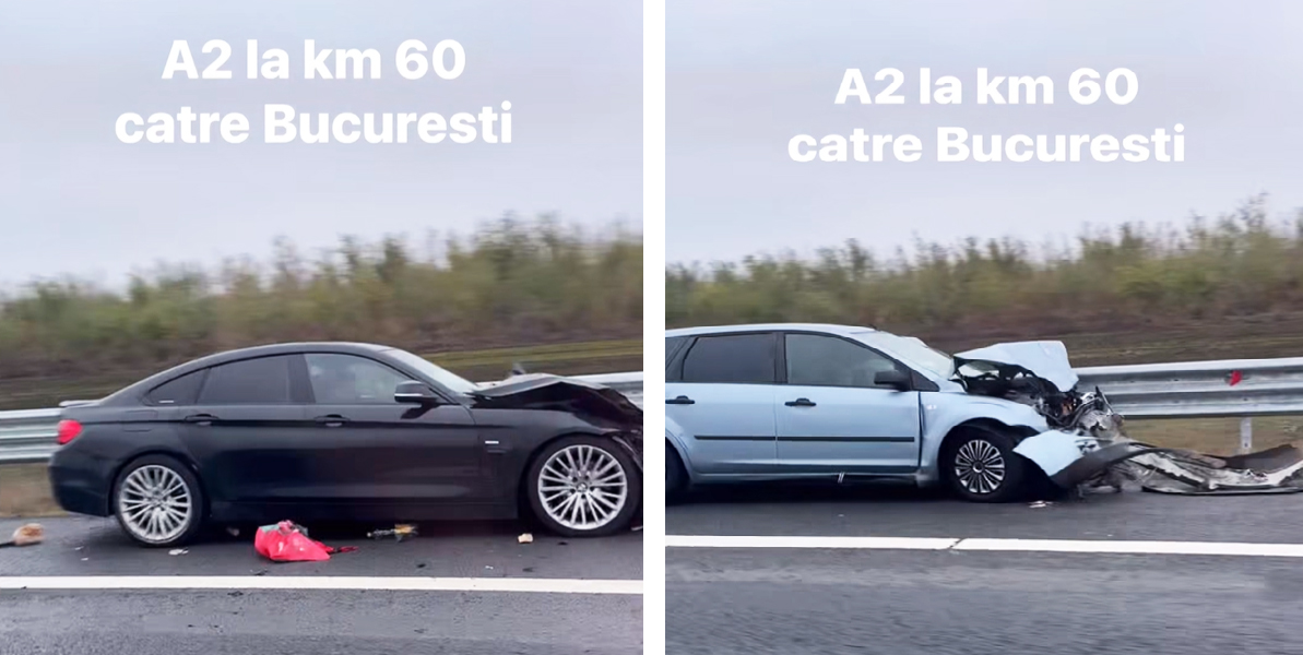 Descoperire cutremurătoare pe A2, după un accident rutier: un șofer își ducea mama decedată în Germania, pe bancheta din spate