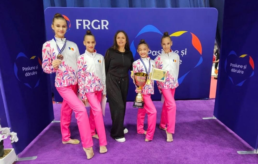 FOTO CS Victoria Cumpăna, printre cele mai bune cluburi din țară la gimnastică ritmică: patru medalii obținute la Cupa României 2025