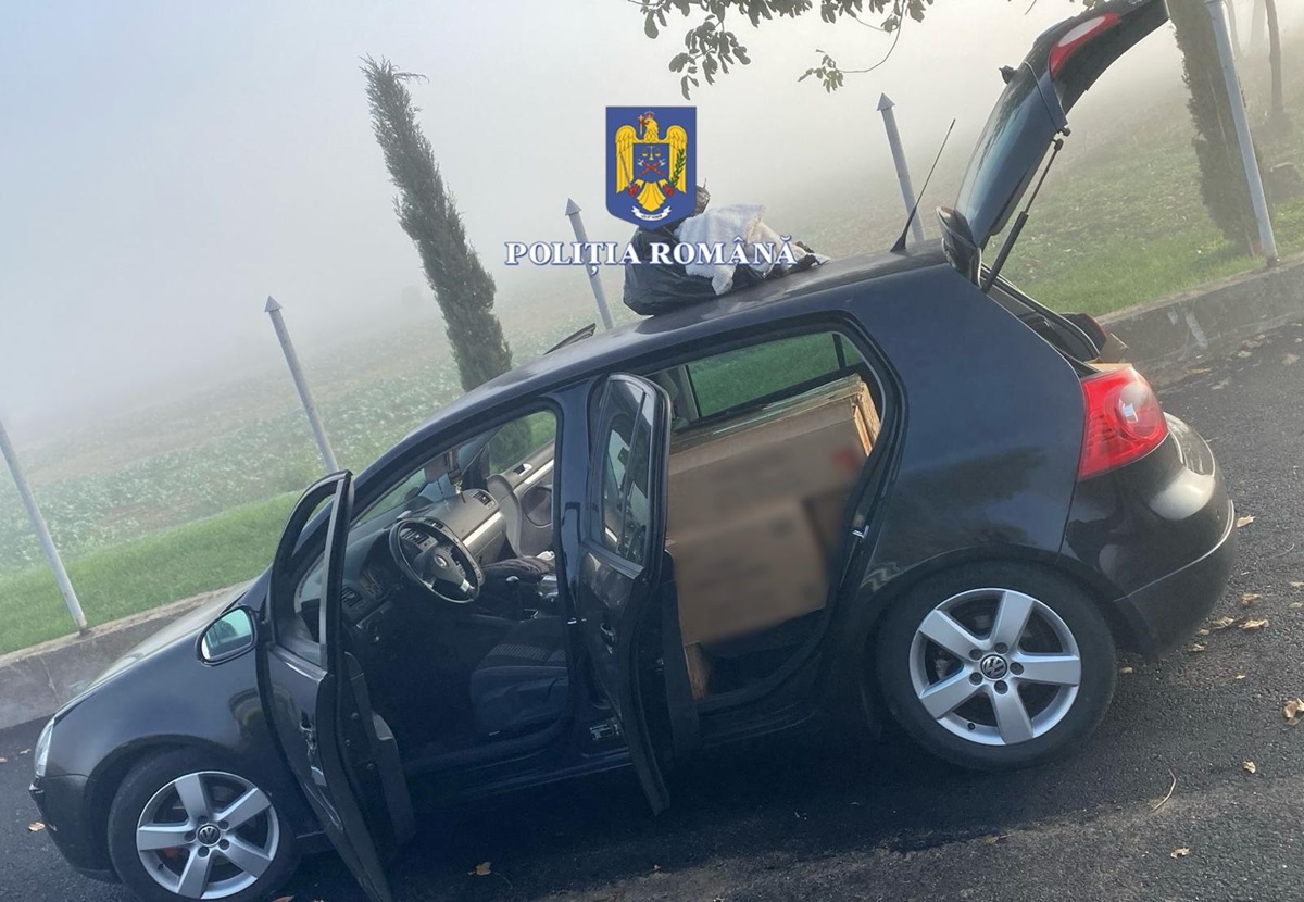 Valu lui Traian: 250 de kilograme de articole pirotehnice, descoperite într-un autoturism
