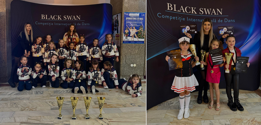 FOTO VIDEO Cursanții Școlii de dans LEVEL UP Dance Studio din Medgidia, calificare la concursul de la Paris, Black Swan Dance Competition