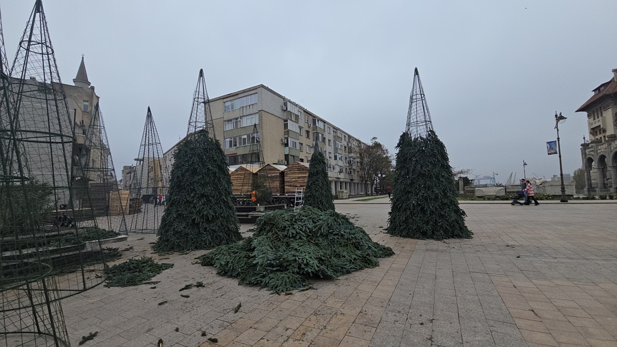 Târg de Crăciun 2025 Piața Ovidiu brazi