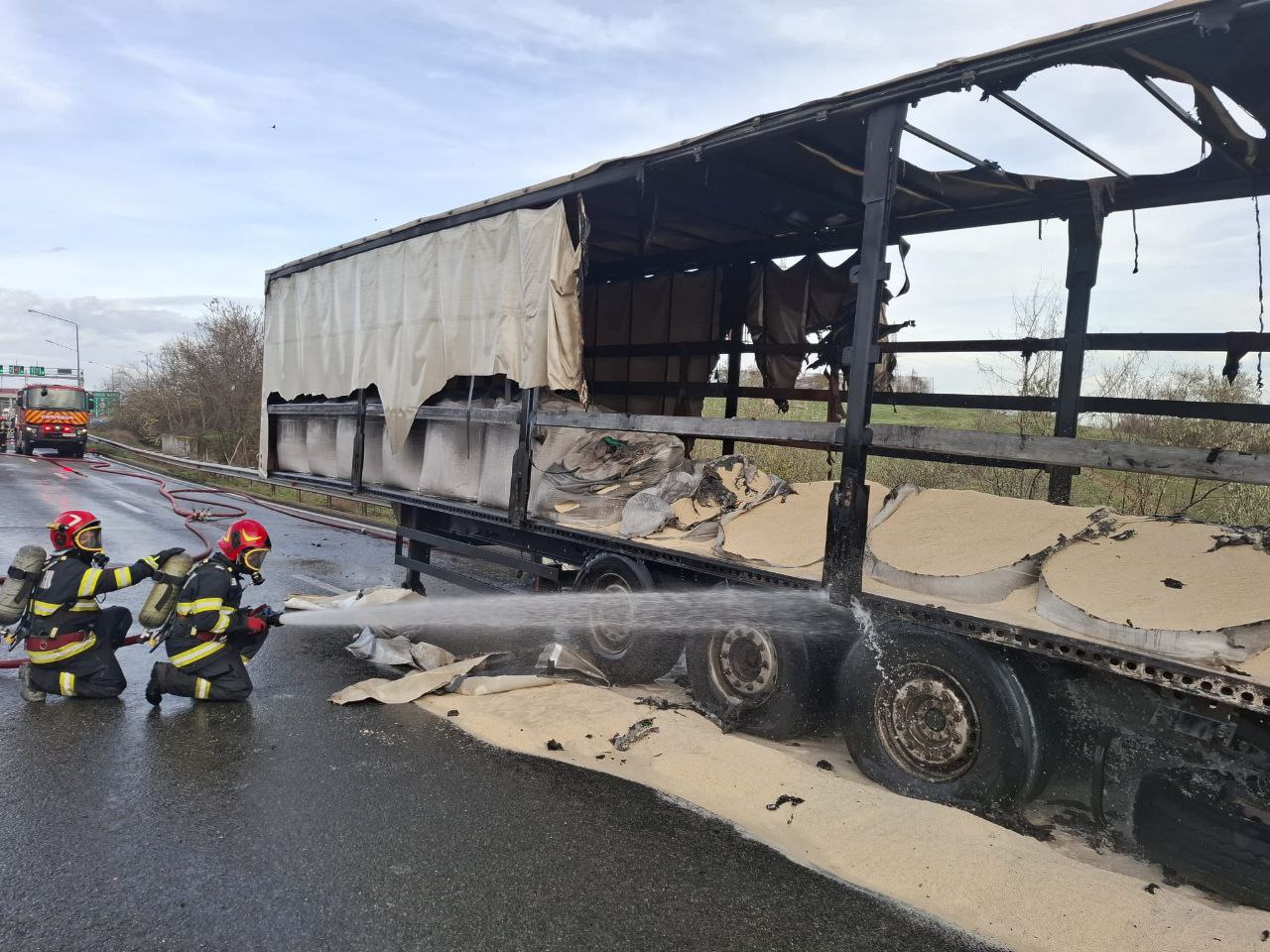 A2 incendiu TIR