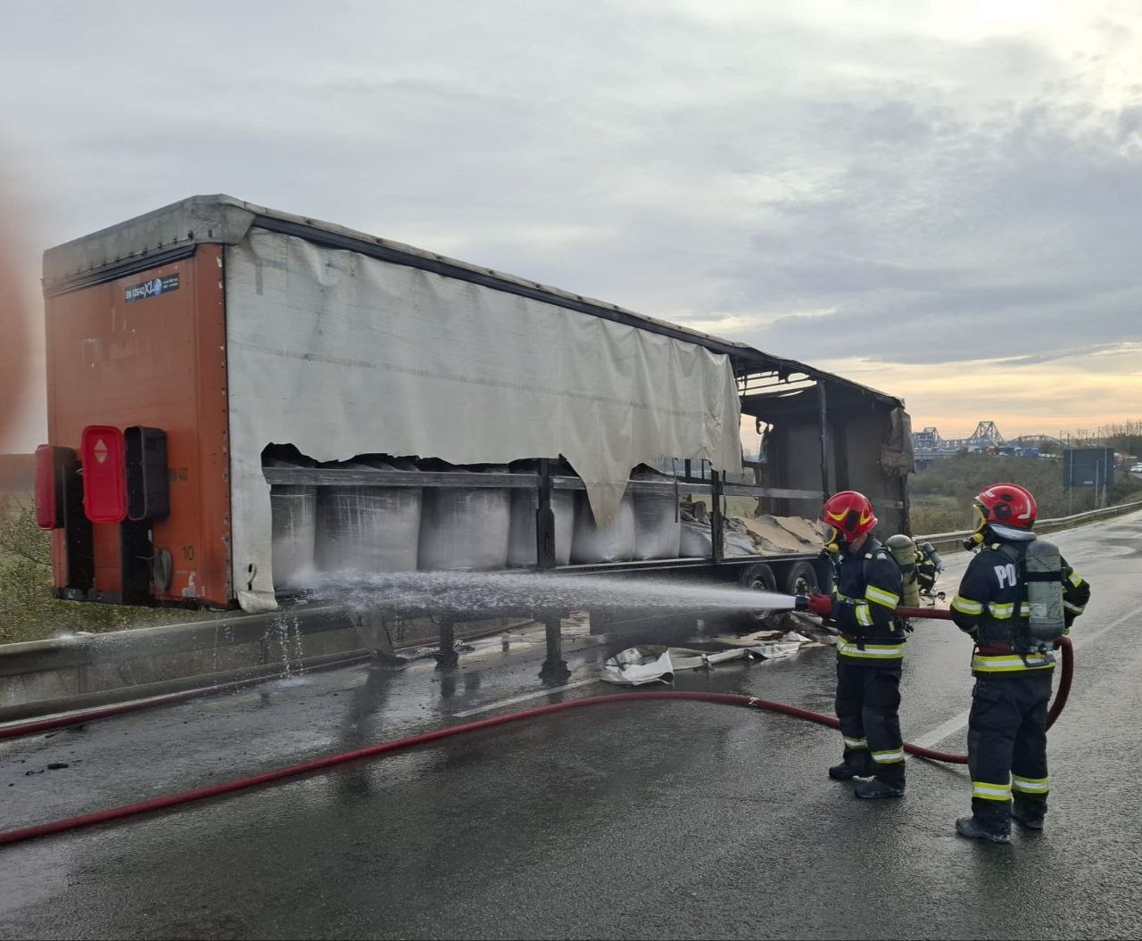 A2 incendiu TIR