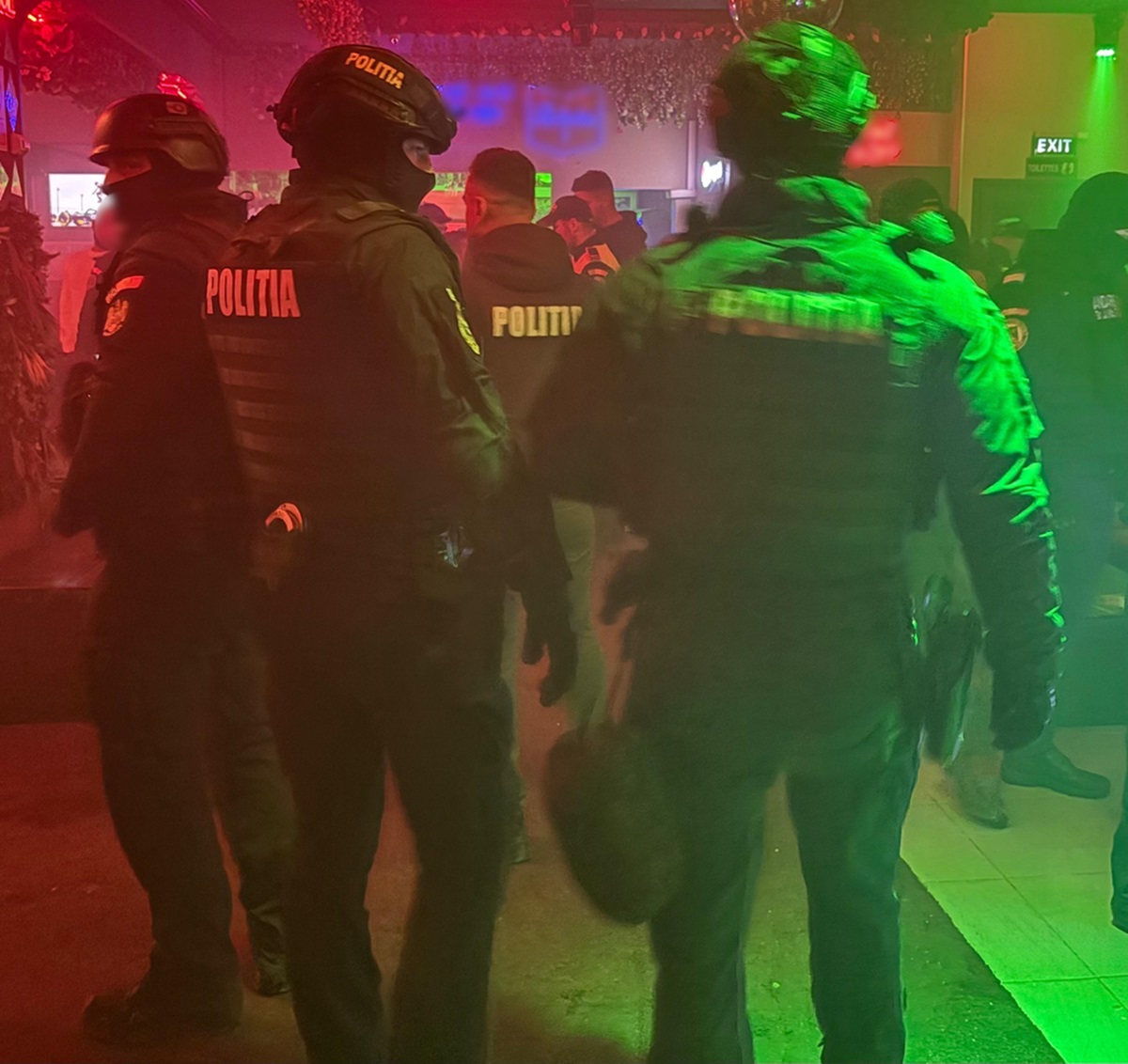 Polițiști razii club Constanța Cumpăna Agigea