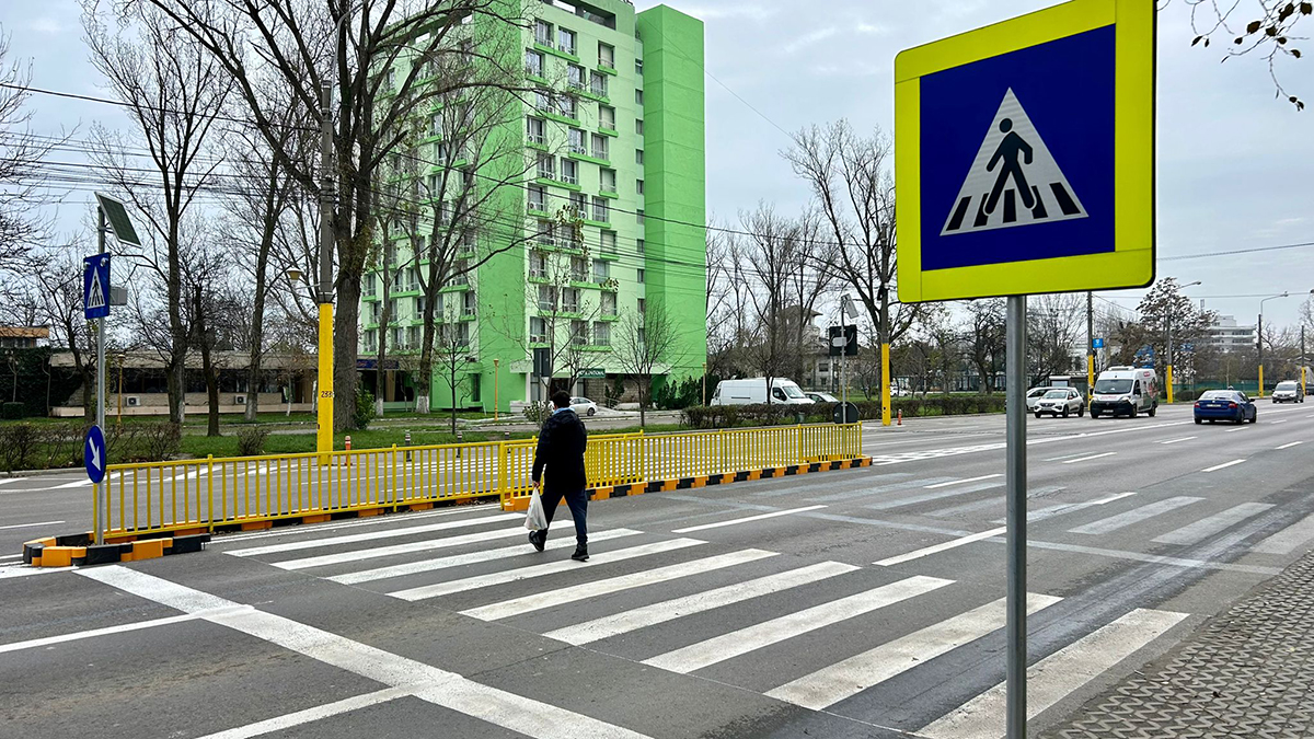 Nou scuar median pe bulevardul Mamaia