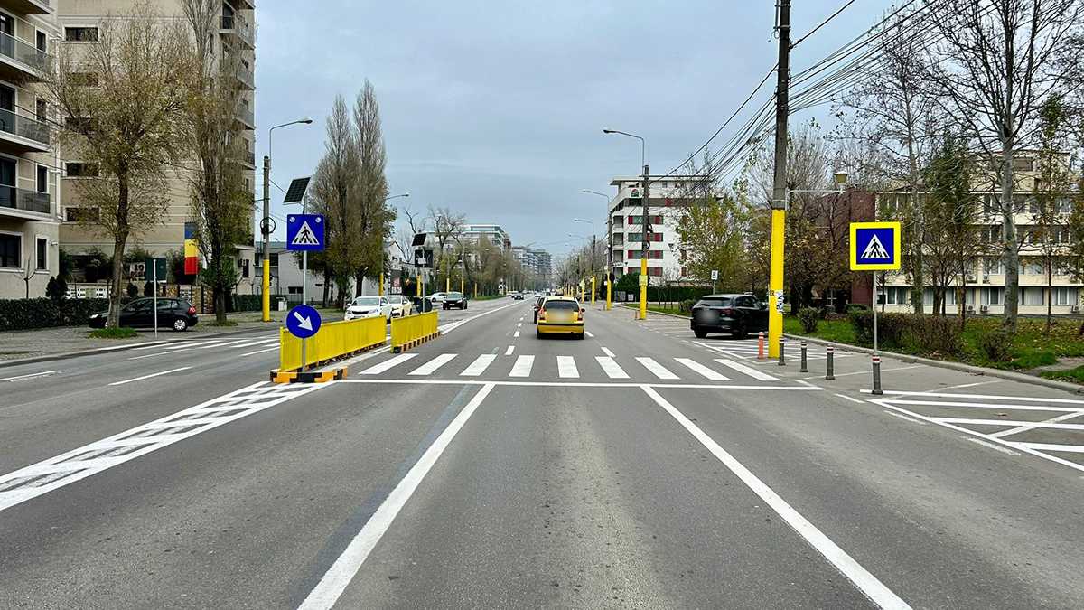 Nou scuar median pe bulevardul Mamaia